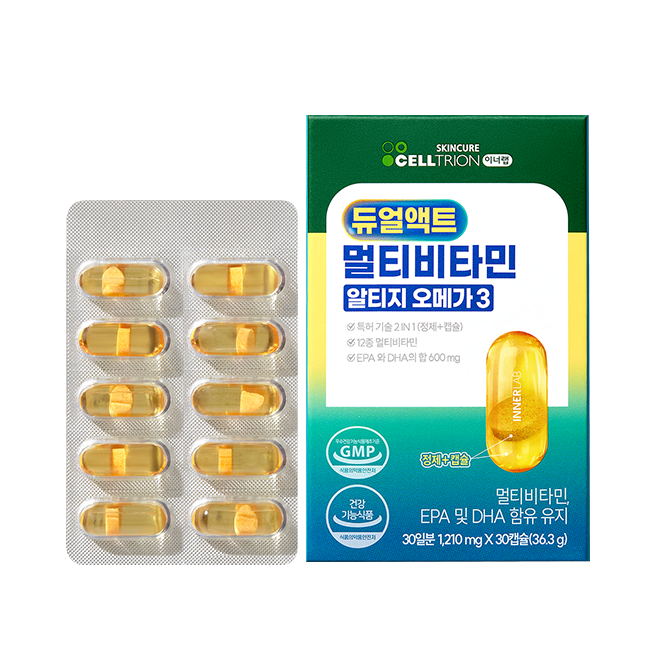 [이너랩] 듀얼액트 멀티비타민 알티지오메가3